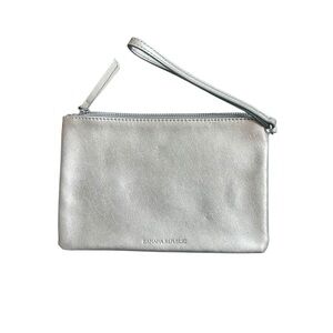 Banana Republic Metallic Silver Wristlet